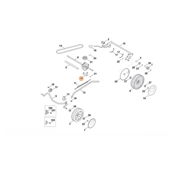 STIHL  Uchwyt 6350 704 2702